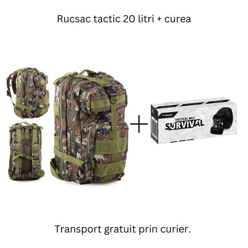 Rucsac tactic si curea - transport gratuit prin curier