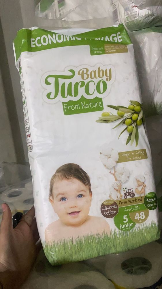 Турецкий Подгузник Baby turco#3-4-5-6