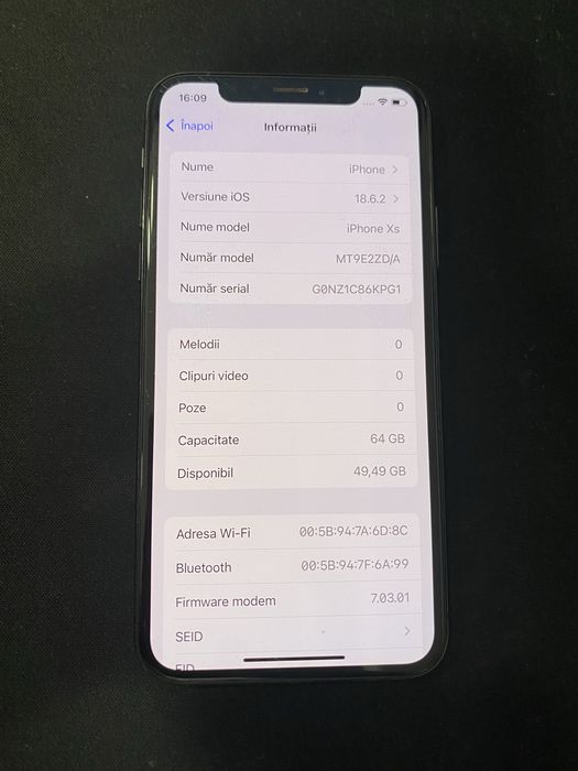 Apple iPhone XS 64Gb id-XXL4620