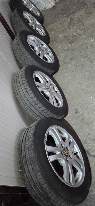 Set 5 Jante Aliaj 5x100,vw skoda seat 185 60 15 cu anvelope vara