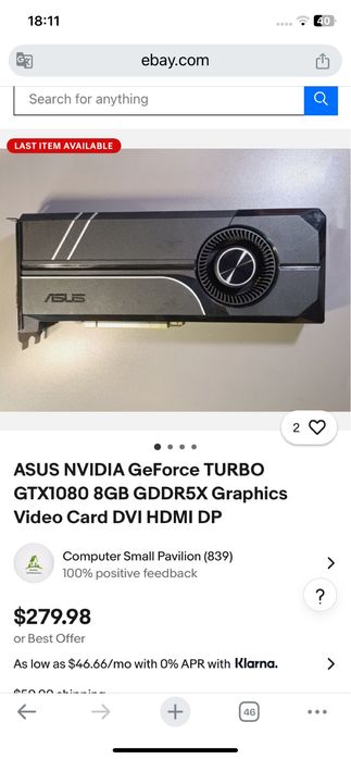 Nvidia gtx 1080 8gb
