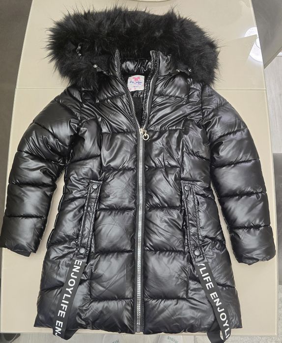 Детско яке дълго с качулка