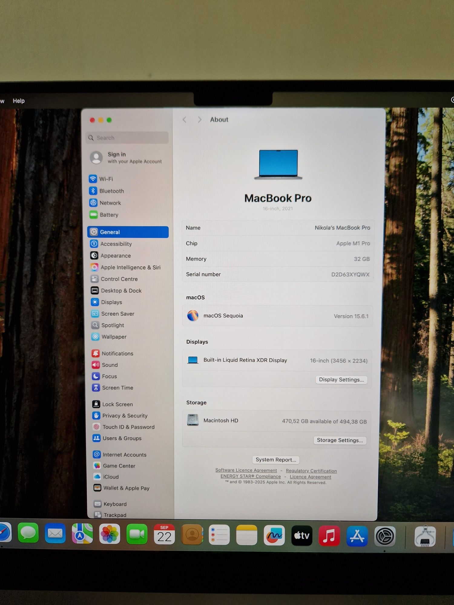 Apple MacBook Pro 16'' 2021 M1 32GB RAM 512 GB Storage
