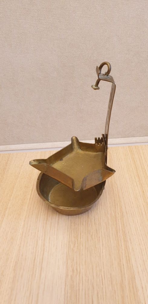Lampa ulei veche colectie alama hand made tradițională Franța 1890