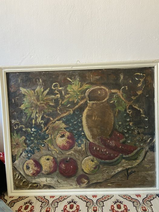 tablou in ulei Peisaj cu fructe