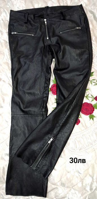 дамски панталона от естесвена кожа