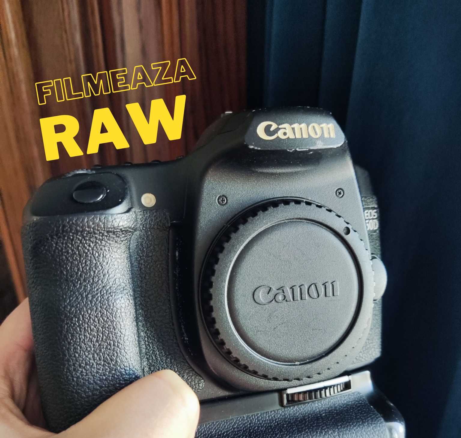 Canon 50D (filmeaza RAW)