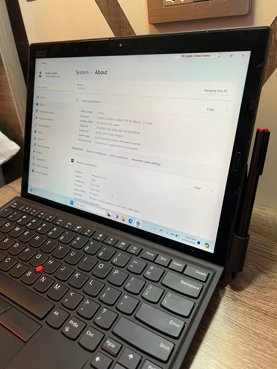 Lenovo ThinkPad X1 Tablet Gen 3 i7 8650U 16GB 1TB M.2 SSD