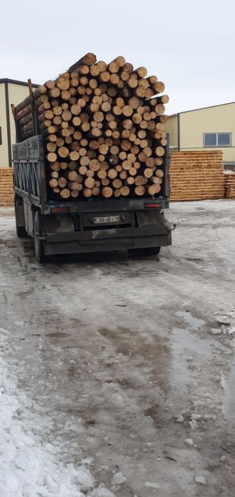 Брёвна подтоварка жерди