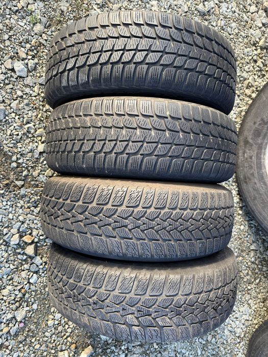 Anvelope iarnă 195/65/15 + jante tablă 5x112 ( VW, AUDI, SKODA, SEAT )