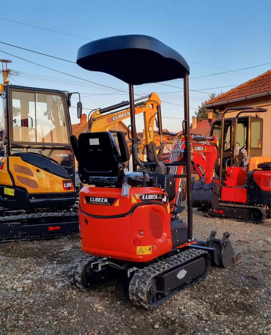Miniexcavator Lubeck Ex-111 Buffalo NOU Garanție 2 ani