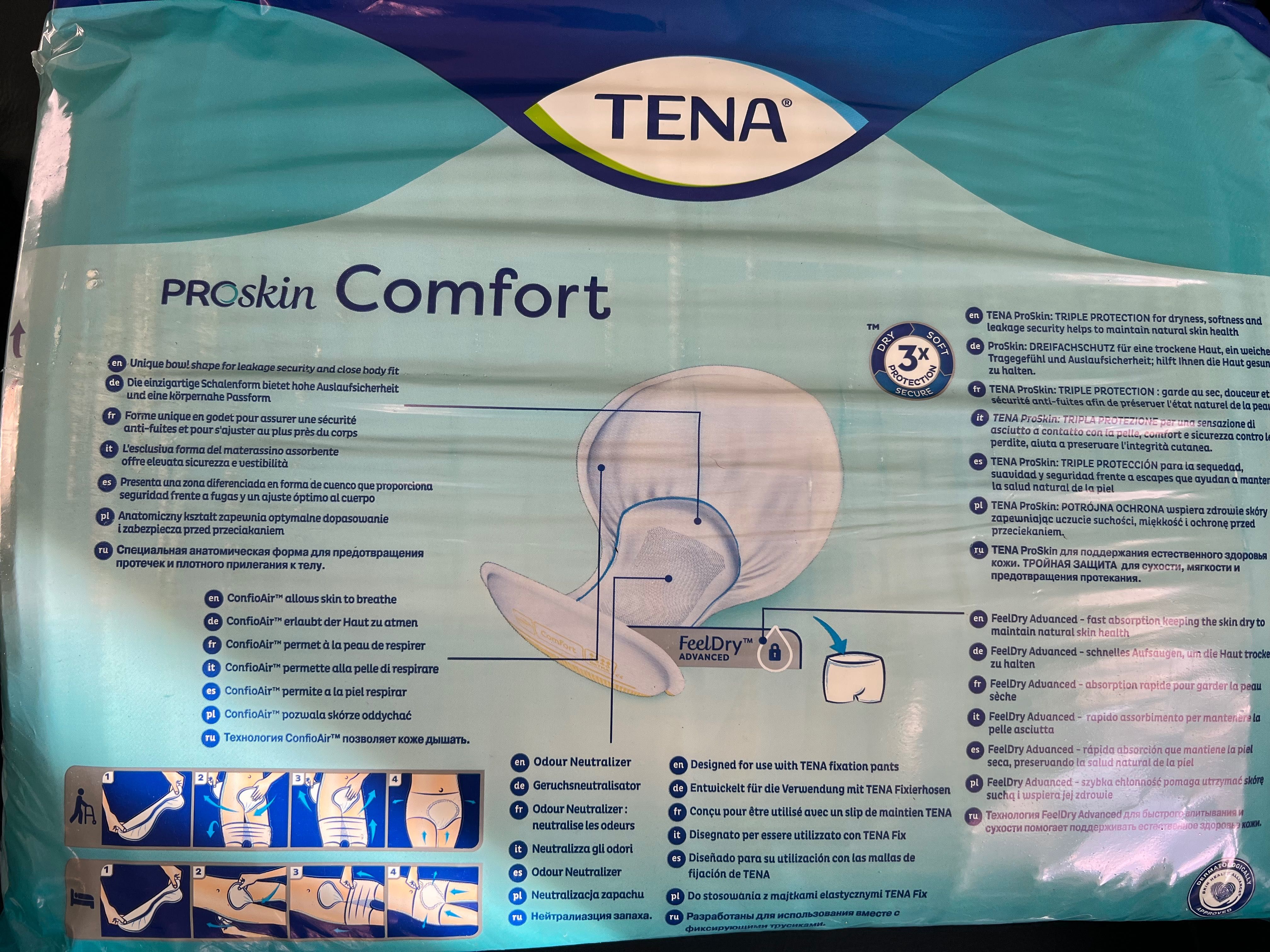 TENA Slip ProSkin Plus М памперси Пелени за възрастни хора 6 капки