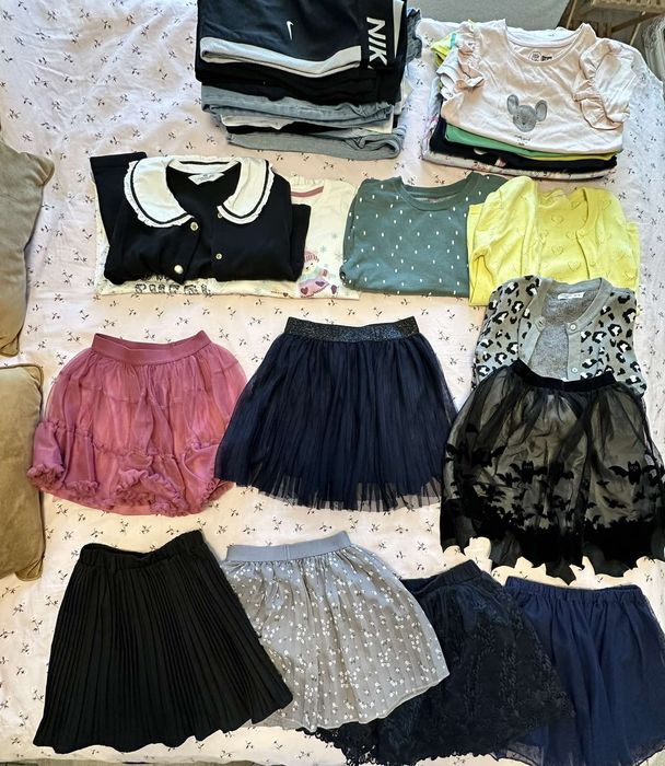 Клин , тениска , блуза ,дънки, яке, 6-7