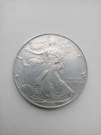 Американский доллар 1993 год серебро