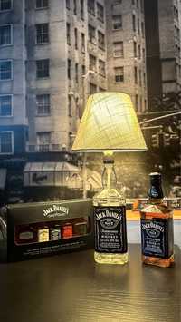 Veioza jack daniels vintage led abajur lampa birou handmade idei cadou