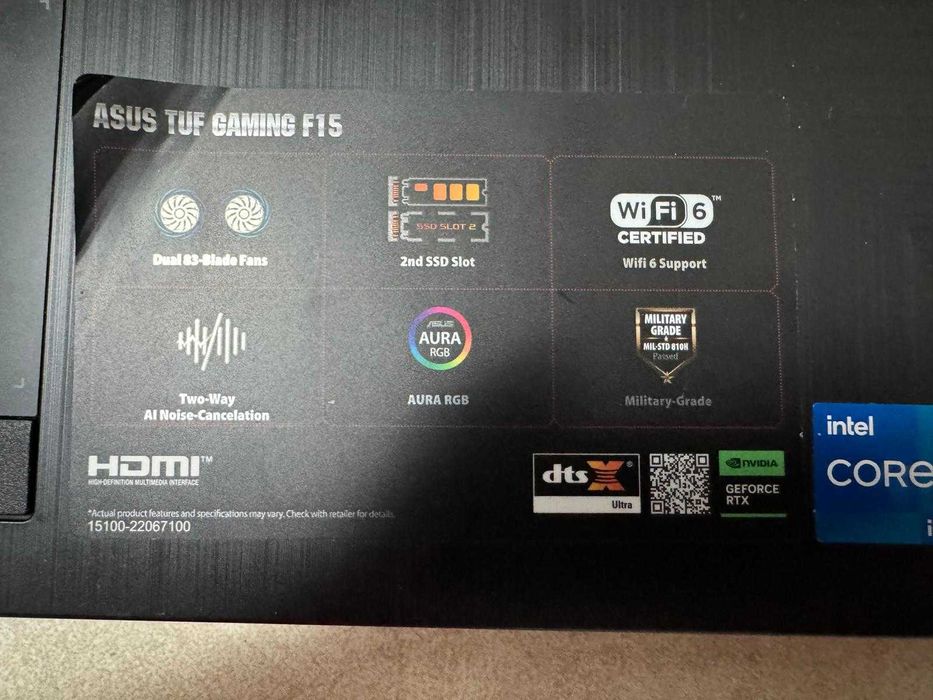 ASSUS TUF Gamming F15 FX506HF_FX506HF