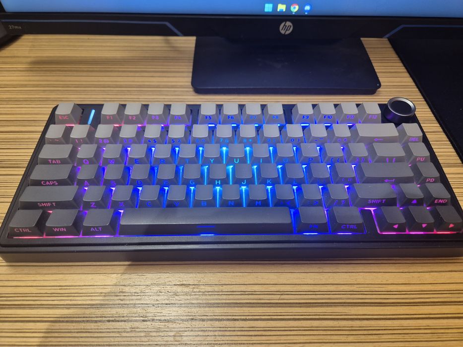 Черная клавиатура AULA F75 side-printed