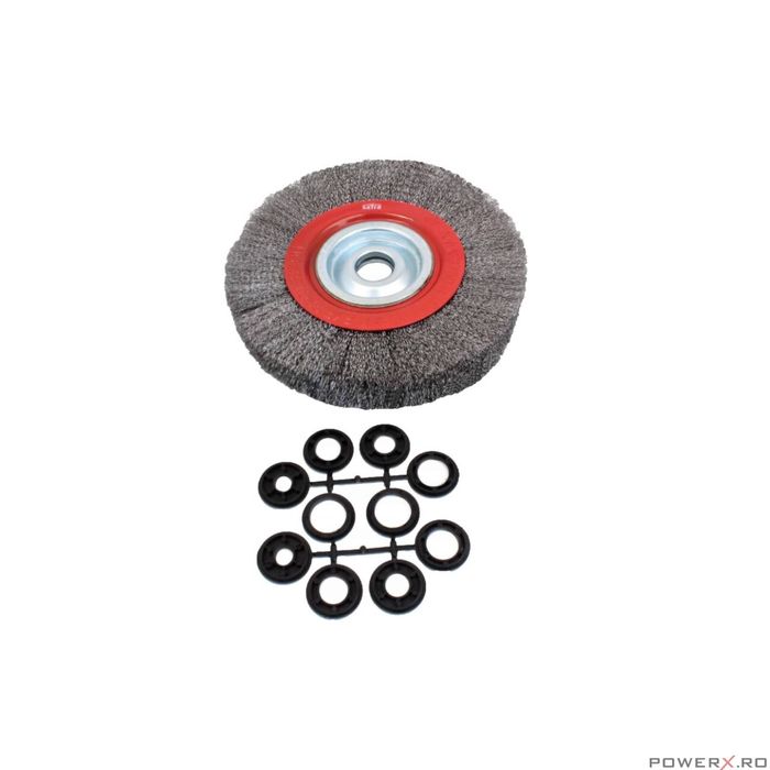 Perie sarma circulara, pentru indepartarea vopselei, ruginei, 200 mm,