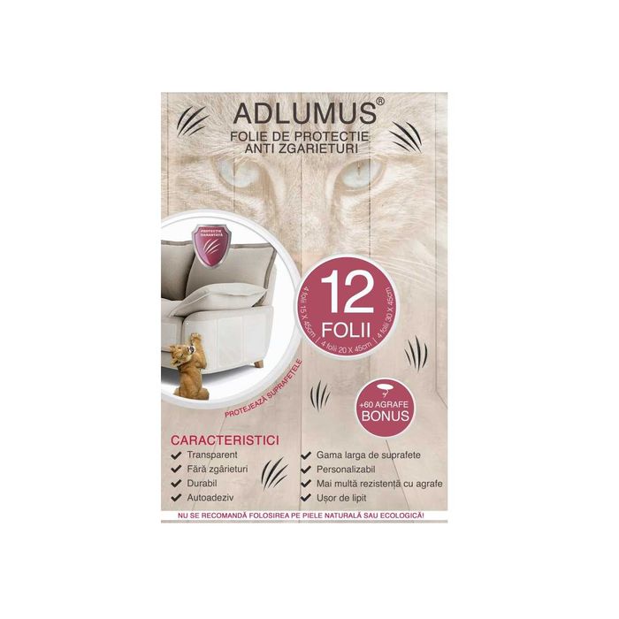 Set 8/12 Folii de Protectie Mobila Impotriva Zgarieturilor de Pisici