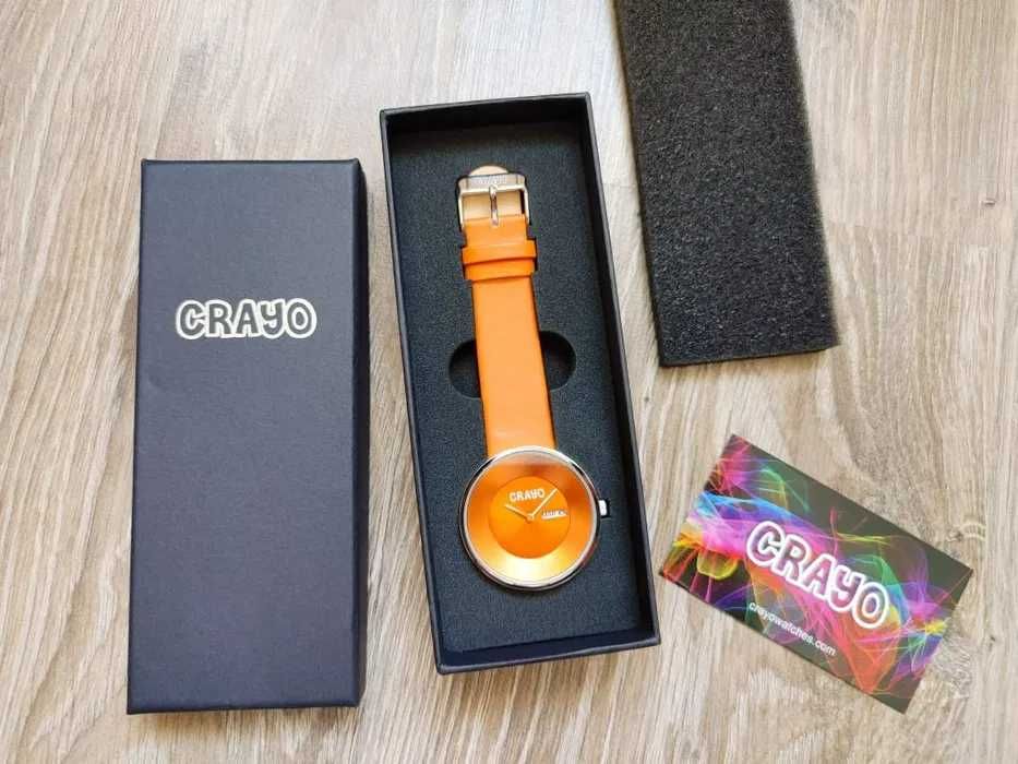 США Новые часы в коробке на подарок оранжевые Crayo Своя цена 120€