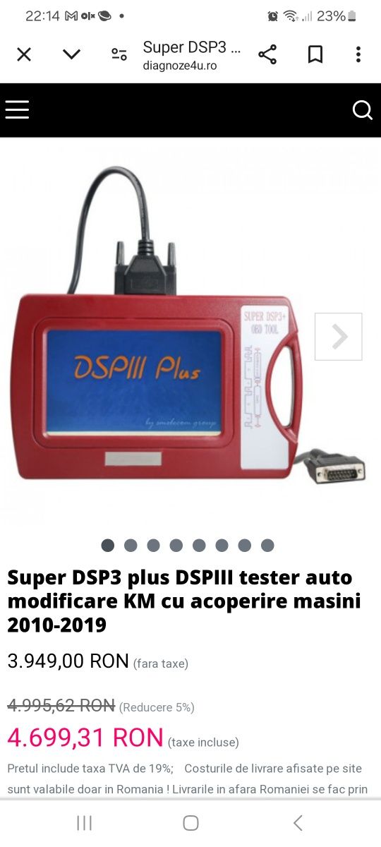 Super DSP3+ ODB TOOL Testet Auto Modificare km Masini2010-2019