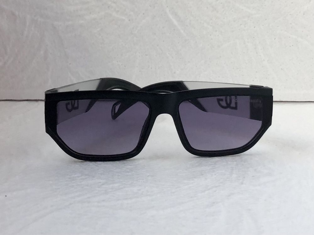 Dolce слънчеви очила маска 2 цвята черни правоъгълни