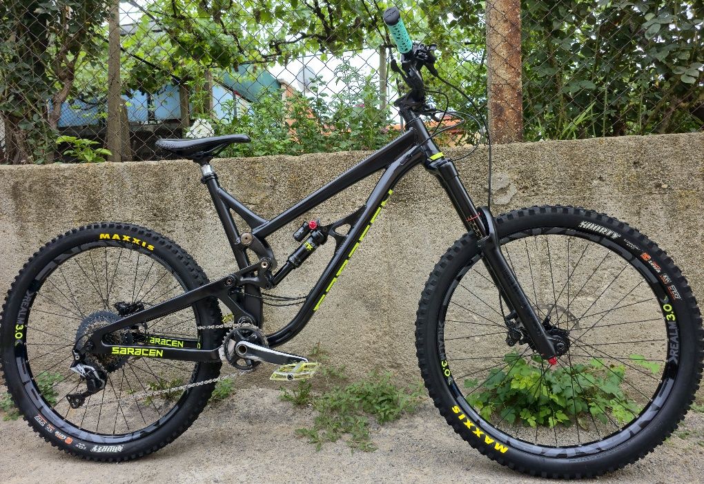 Saracen 27.5 Ендуро велосипед, Rockshox Yari,  Fox Dp x2, 1x11 SLX Shi