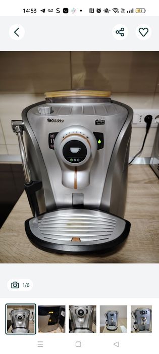 Vând expresor de cafea saeco,