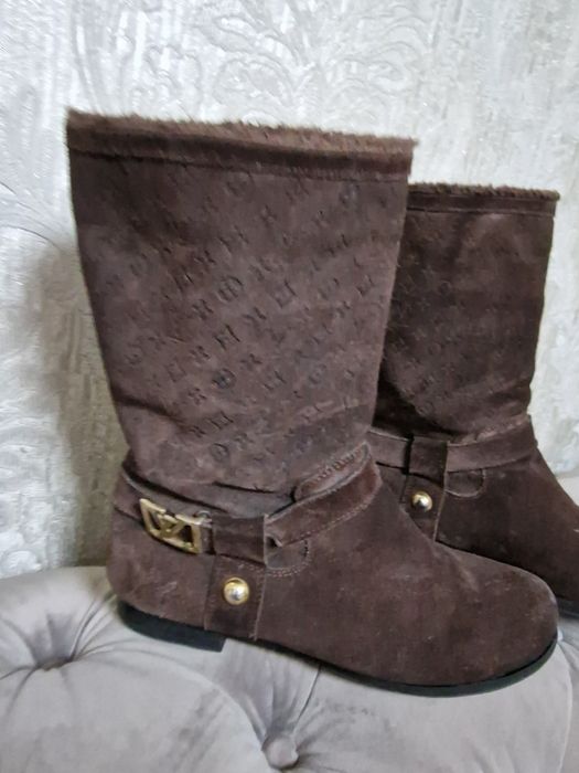Cizme louis vuitton piele naturala întoarsă