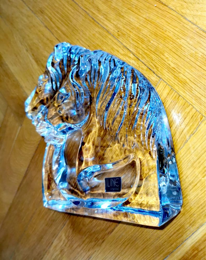 Коне фигура кристална скулптура глави на коне в галоп ILINE Crystal !