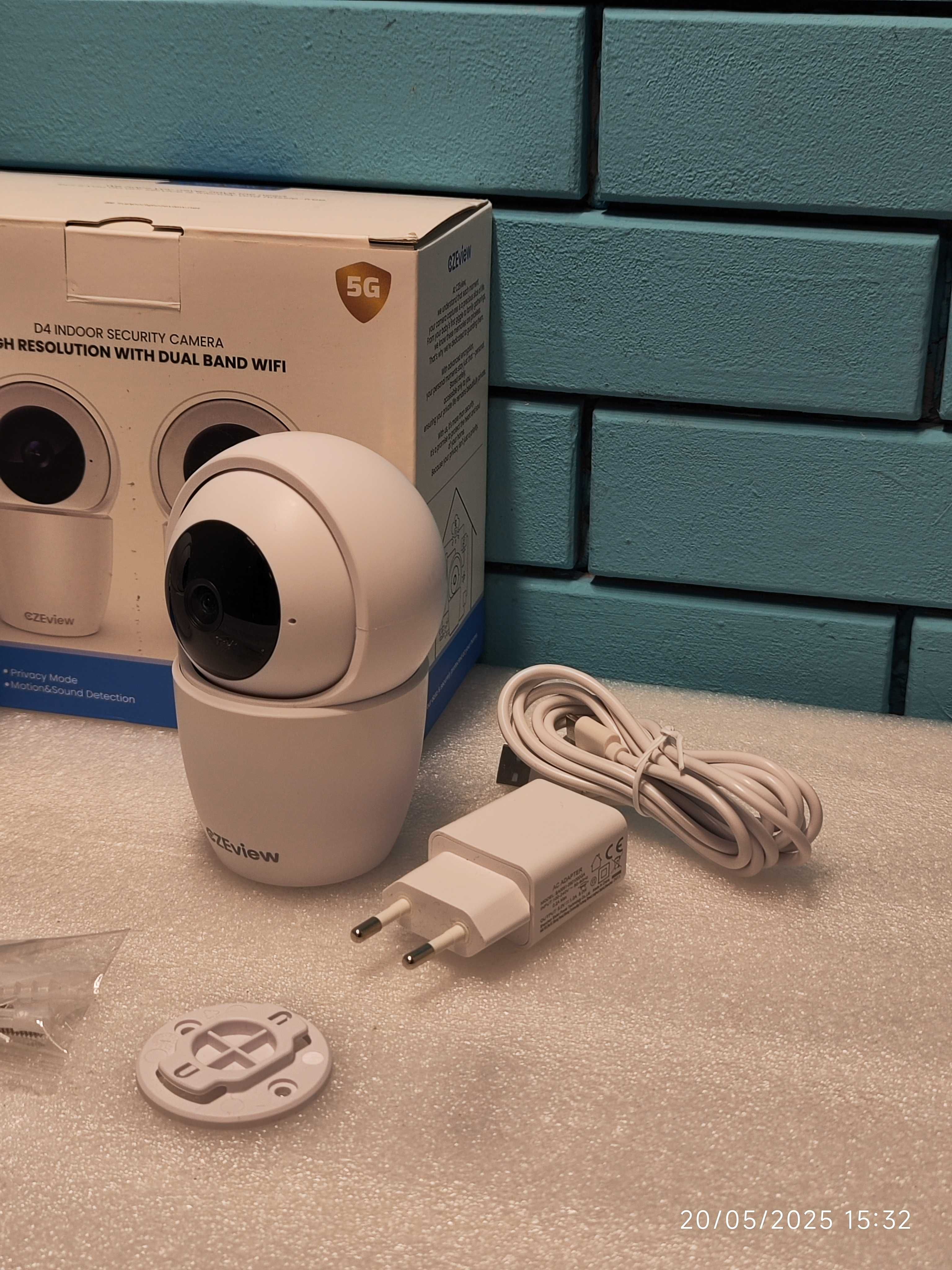 3K 5MP вътрешна камера CZEview с WiFi, нощно виждане и аудио - 2 бр.