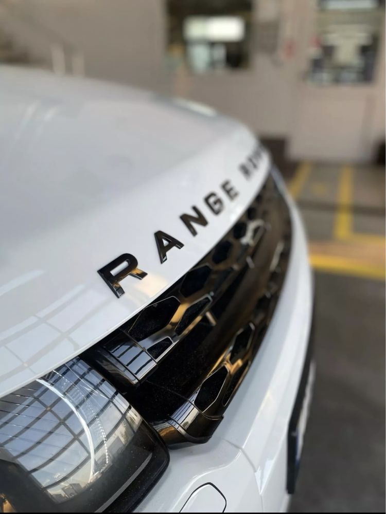 Litere, scris, emblema Range Rover