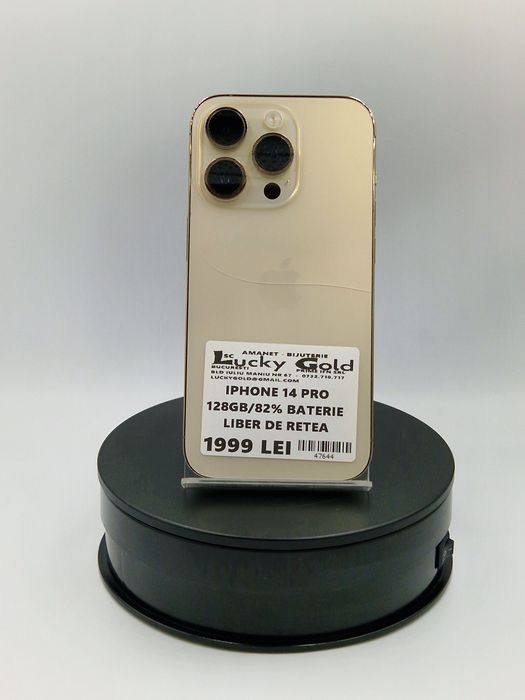 Iphone 14 Pro 128Gb/82 Baterie Spate Crăpat  Garantie! #47644