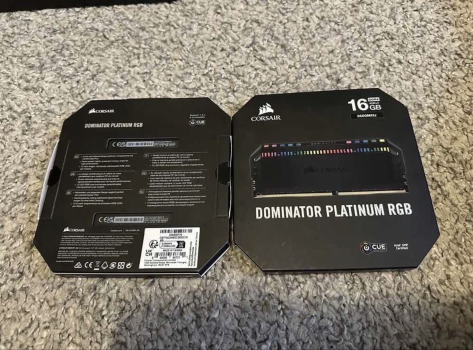 Corsair Dominator Platinum RGB 3600mhz CL18 16GB, 2x8GB