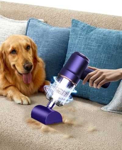 Мини безжична прахосмукачка 15000 Pa за кола дом косми домашни любимци