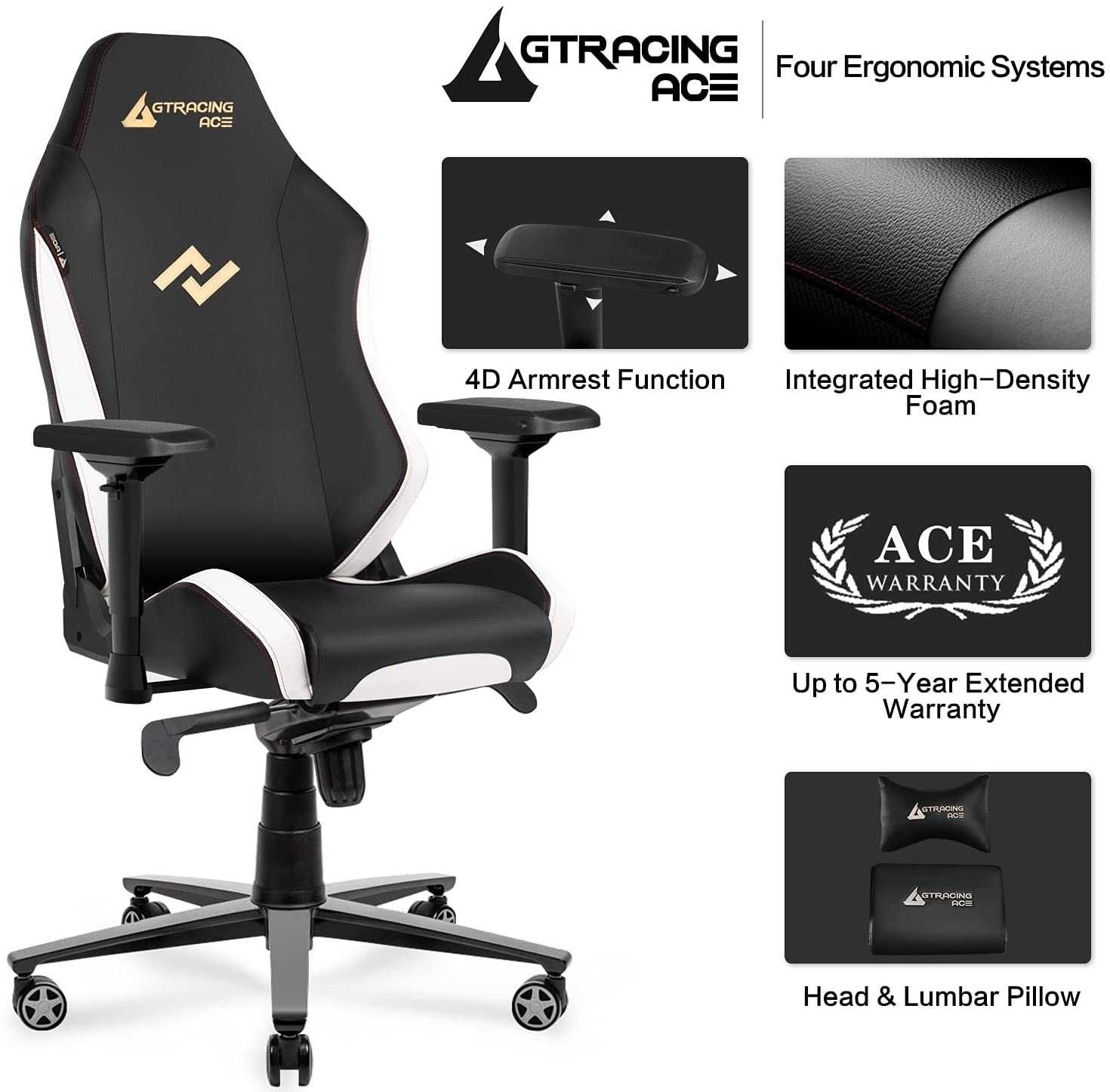 Геймърски стол ACE-M1  три цвята