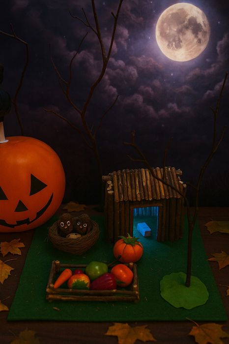 Поделка на осенний бал или хэллоуин