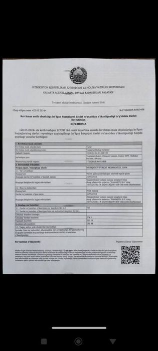 Ohunboboyovda 7.05 sotik uchaska sotiladi