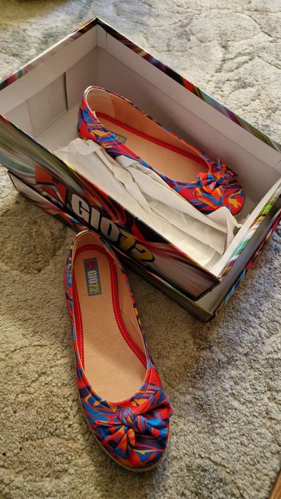 Balerini multicolor panza