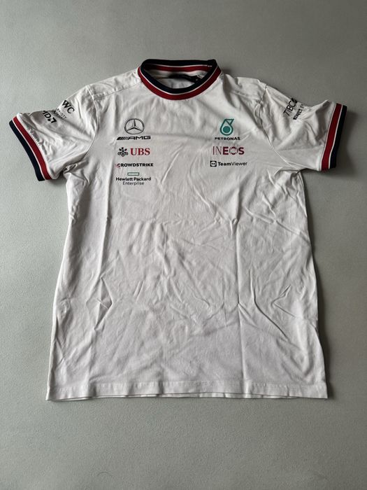 Тениска - Mercedes AMG Petronas F1 - бяла