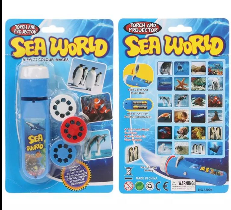 Детско фенерче проектор прожектор с Динозаври,Космос,Морско дъно Живот