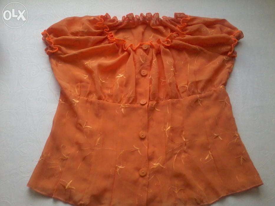 Bluză deosebită portocalie