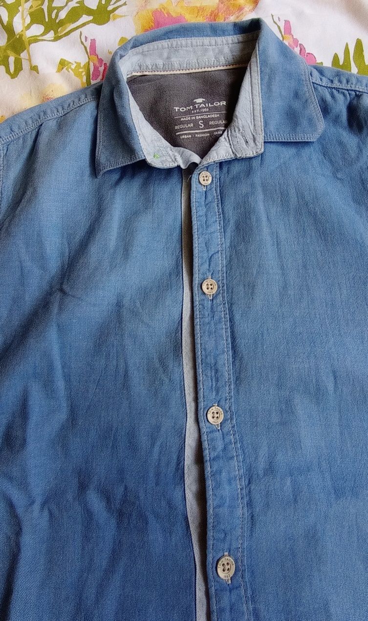 Мъжка дънкова риза Tom Tailor 18лв.,S размер.