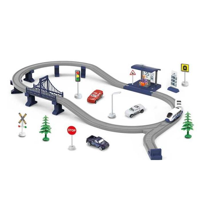 Circuit tren electric cu lumini si sunete,+3ani,accesorii,62piese,nou