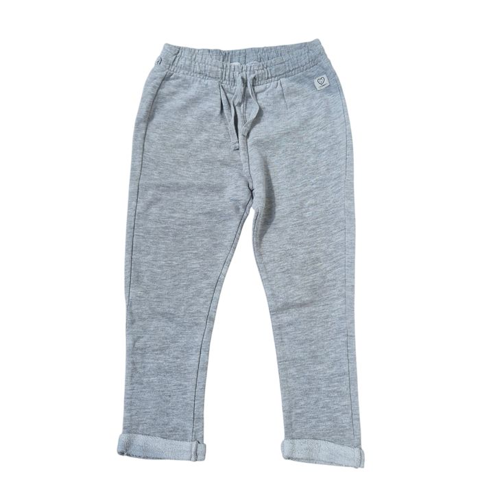 Pantaloni 3-4 ani trening Mango 98-104 bumbac organic, gri, fete