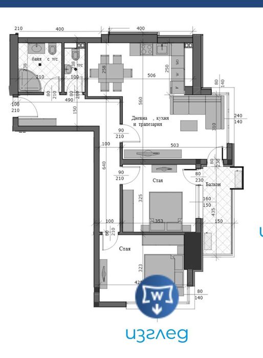 131кв.м, Арена Русе, нов, ет.8, ТЕЦ