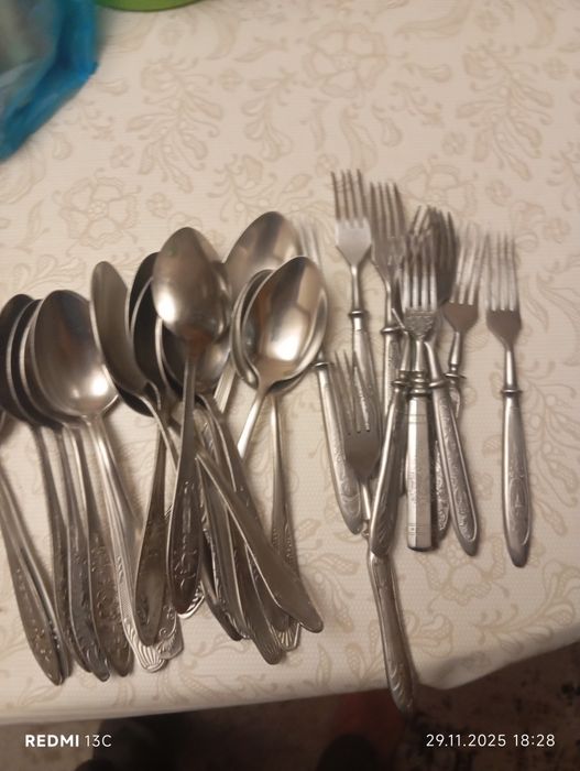 Ложки вилки и чайные ложки нержавейка