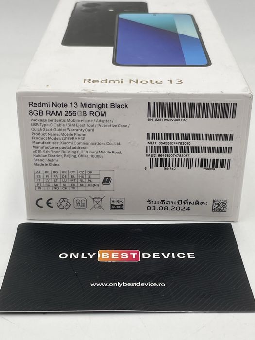 Redmi Note 13 Midnight Black 256 GB