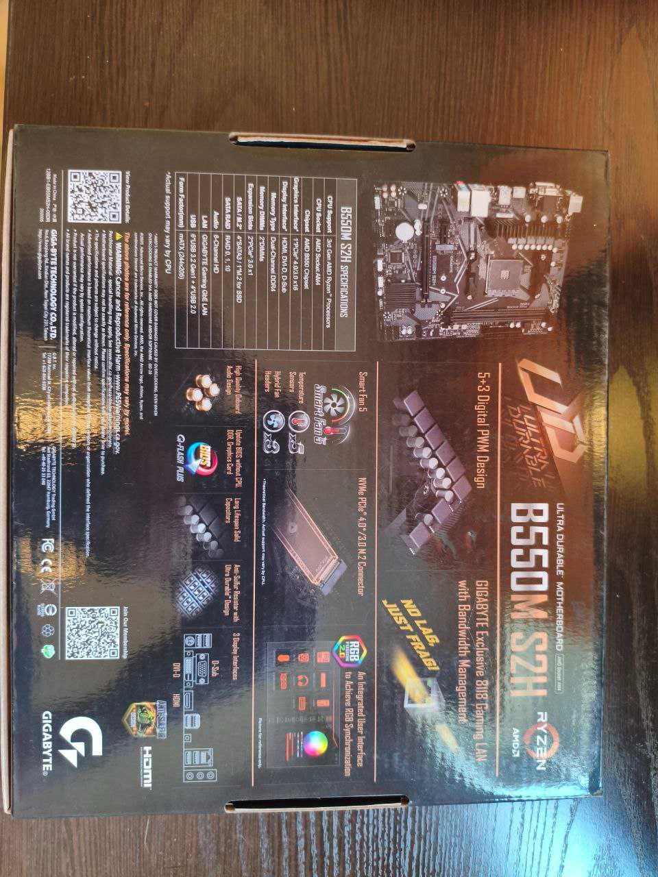 Продам готовую базу для ПК AMD Ryzen 7 5800X 8-Core+GigabyteB550M+16gb