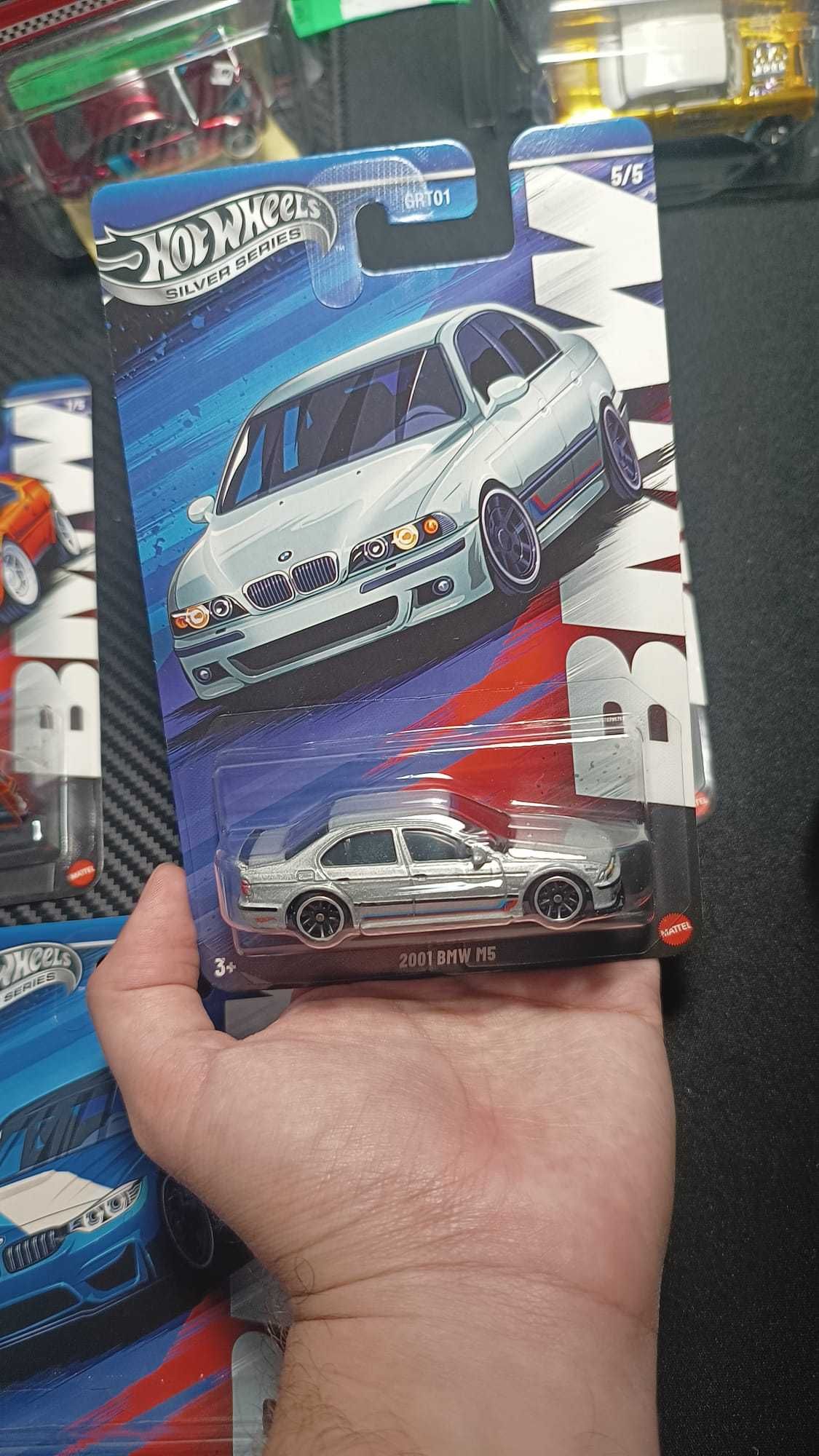 Set Mașinuțe (5) Hot Wheels BMW M1 M2 M3 M4 M5 E30 E39